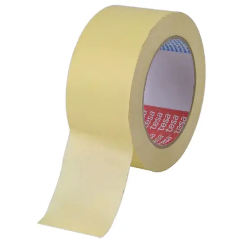 Rouleau d'adhésif de fixation en papier crêpé - 50 m x 50 mm - Tesa