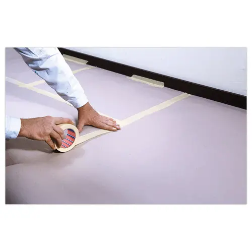 Rouleau d'adhésif de fixation en papier crêpé - 50 m x 50 mm - Tesa
