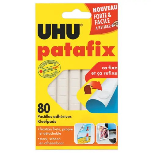 80 pastilles de Patafix - Blanc - UHU
