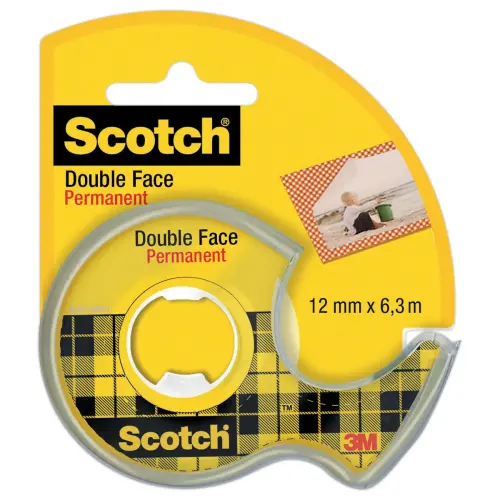 Dévidoir d'adhésif double face - 6 m x 12 mm - SCOTCH