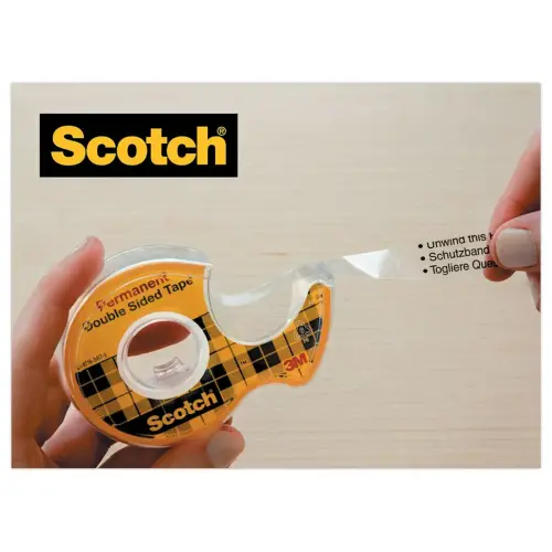 Dévidoir d'adhésif double face - 6 m x 12 mm - SCOTCH