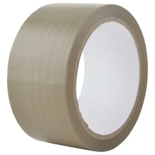 6 Adhésifs plastique économique - 66 m x 48 mm - Havane