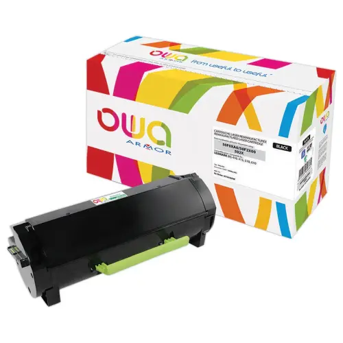 Cartouche noire laser - équiv. Lexmark 50F2X00 - K15638OW OWA