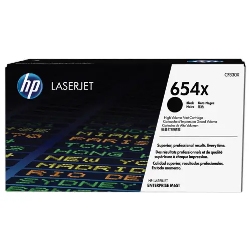 HP 654X CF330X toner noir Grande capacité