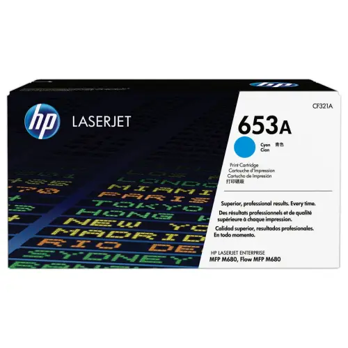 Toner 653A CF321A - Cyan - HP 