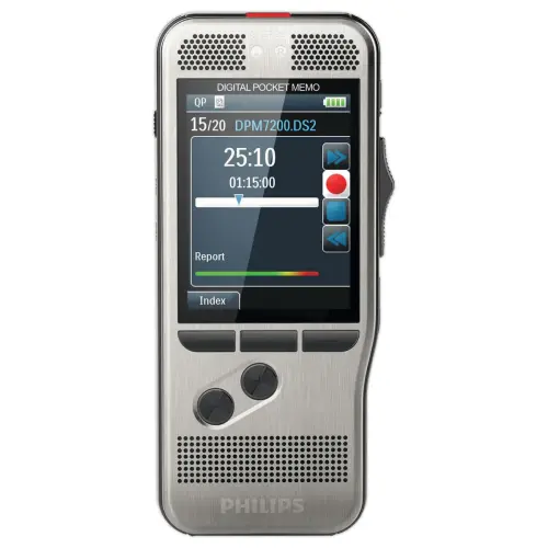 Machine à dicter numérique - Pocket mémo numérique PHILIPS 7 200