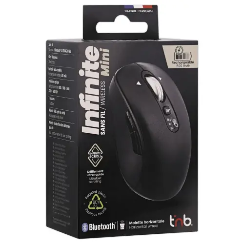 Souris Infinite mini - Rechargeable - Noir - T'NB
