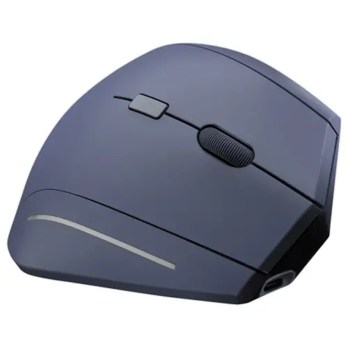 Souris ERGO sans fil - Verticale - Rechargeable - Bleu - T'NB