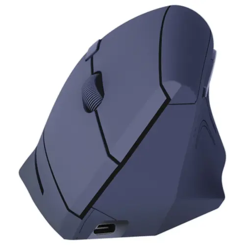 Souris ERGO sans fil - Verticale - Rechargeable - Bleu - T'NB