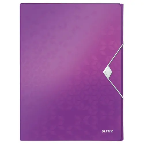 Bo&icirc;te de classement plastique WOW - Violet - LEITZ 