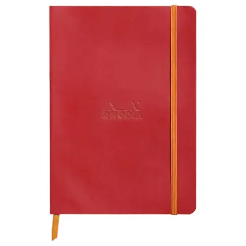 Carnet souple Rhodiarama Coquelicot - A5 - 5x5 - 160 pages - RHODIA