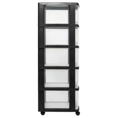 Tour de rangement - 5 X 20 L - Avec roues - CURVER 
