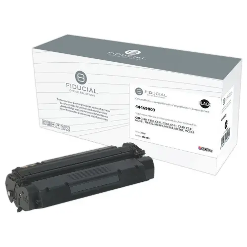Toner FIDUCIAL équiv. OKI 44469803 noire
