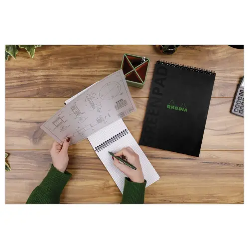 Bloc Greenpad recyclé - A4 - 5x5 - 80 feuilles - RHODIA