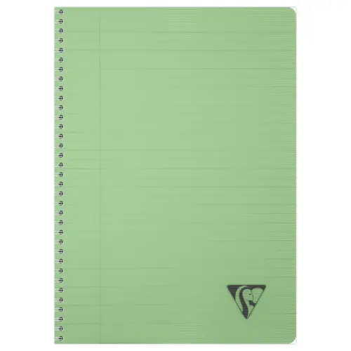 Cahier spirale - A4 - 180 pages - Lignes + marges - CLAIREFONTAINE