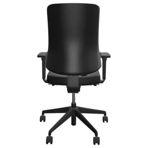 Siège synchrone ATILA ERGO tissu noir accotoirs 4D monté