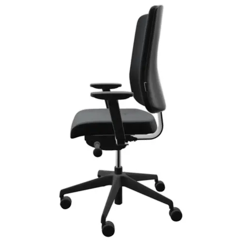 Siège synchrone ATILA ERGO tissu noir accotoirs 4D monté