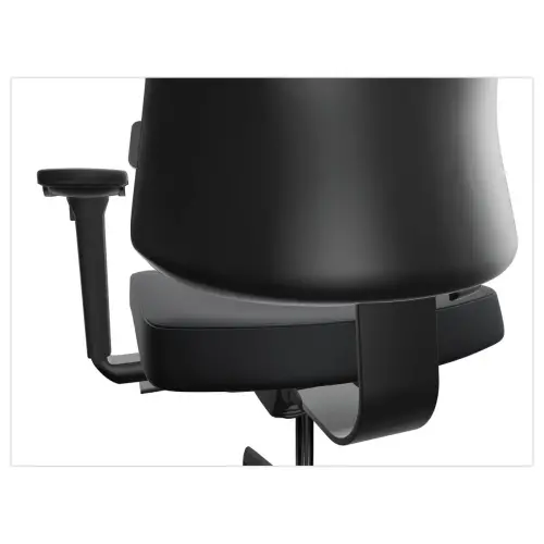 Siège synchrone ATILA ERGO tissu noir accotoirs 4D monté