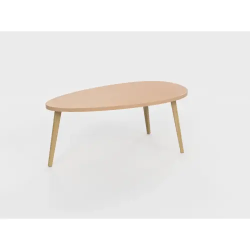Table basse upcyclée Bellecombe - 95 x P 50 cm - Camel