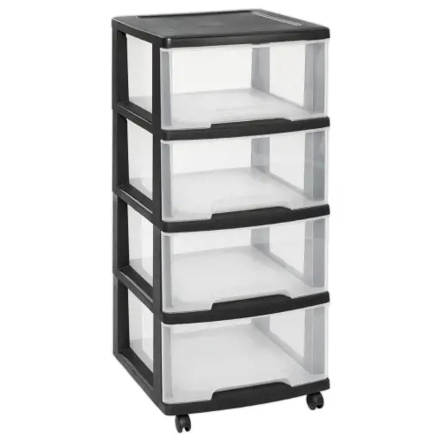 Tour de rangement - 4 X 20 L - Avec roues - CURVER