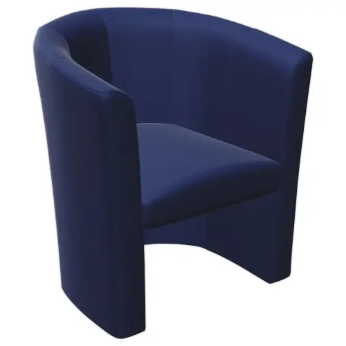 Siège simili cuir - Bleu