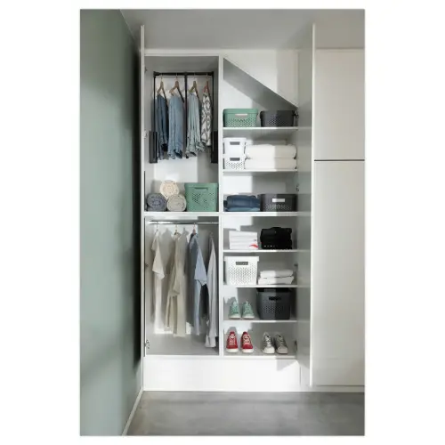 Panier de rangement Pixel 1.5L gris clair SUNDIS