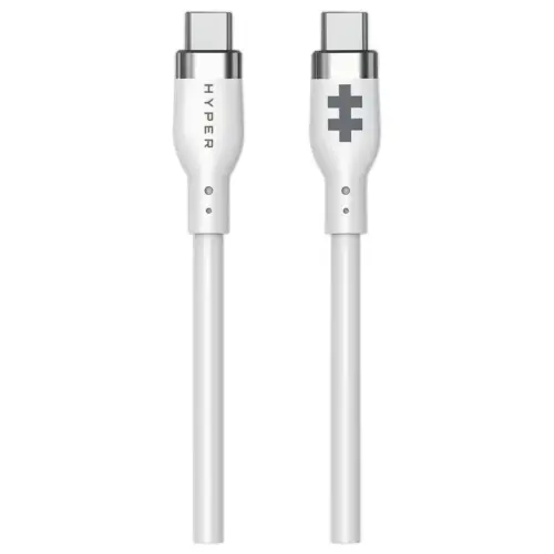 Câble USB-C 60W 1,5M - Blanc - HYPERTEC