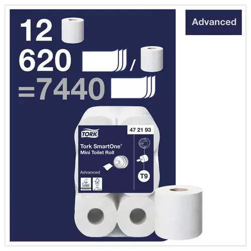 12 rouleaux de papier toilette Tork Advanced - TORK