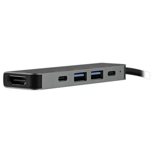 Hub USB-C 5 en 1 - Gris sidéral - T'NB