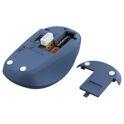 Souris Sans Fil Yvi+ Multi-Appareils - Autonomie 12 mois - Bleu - TRUST