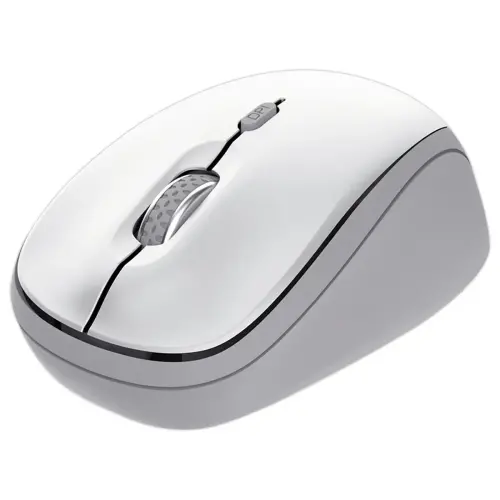 Souris Sans Fil Yvi+ Silencieuse - Recyclée - Blanche - TRUST
