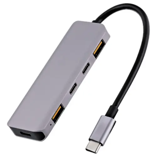 Hub USB-C 5 en 1 Ultra Rapide - Aluminium - T'NB 