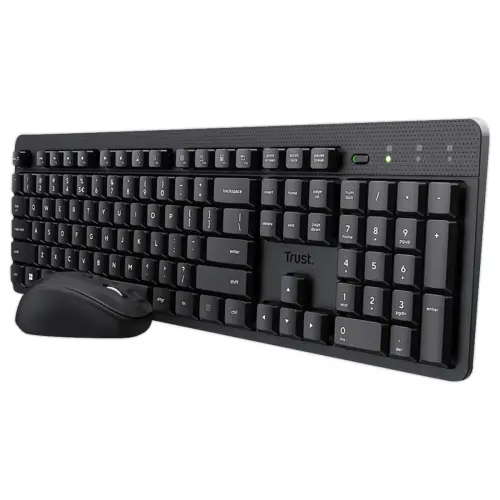 Pack Clavier + Souris Sans Fil R&eacute;sistant - Noir - TRUST 