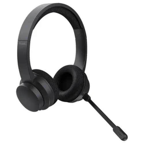 Casque-Micro Sans Fil PC - Antibruit & Longue Autonomie - Noir - TRUST 