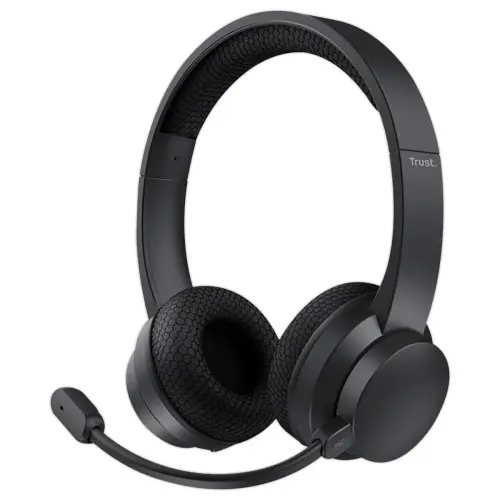 Casque-Micro Sans Fil PC - Antibruit & Longue Autonomie - Noir - TRUST 