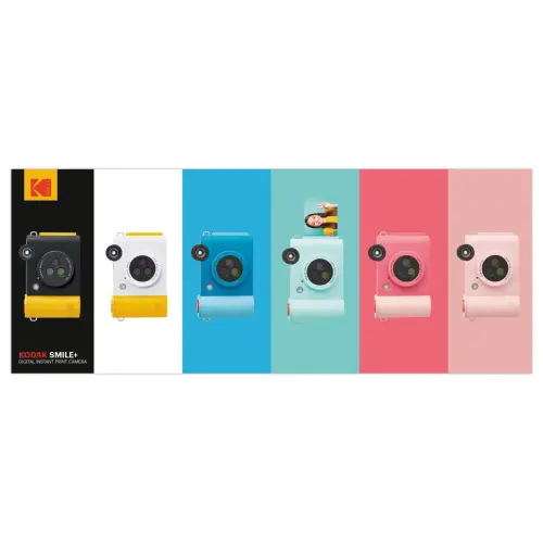 Appareil Photo Instantané Kodaksmile+ Blanc avec Stabilisateur - KODAK