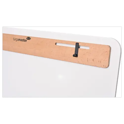 Tableau Pivotant 90° à Roulettes en Acier Céramique & Bois Naturel - LEGAMASTER