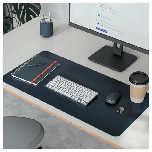 Grand sous-main tapis de bureau - Bleu foncé