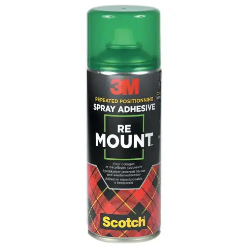 A&eacute;rosol de colle repositionnable Re Mount - 3M - 400 ml 