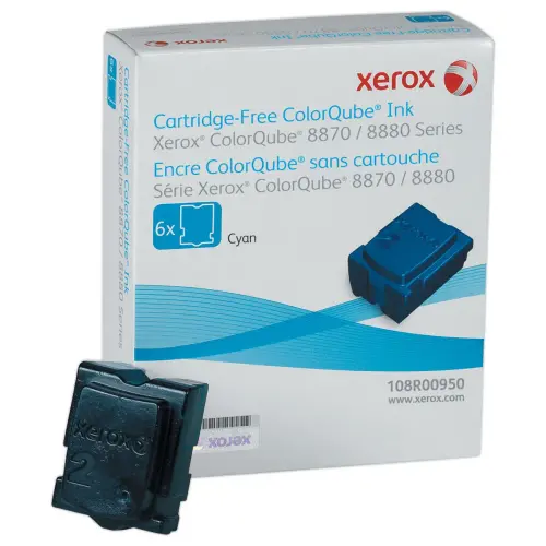 Pack de 6 blocs de cire 108R00954 - Cyan - Xerox 