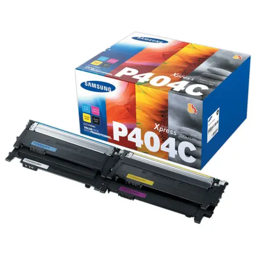 4 Toners SAMSUNG CLT-P404C SU365A - 4 Couleurs