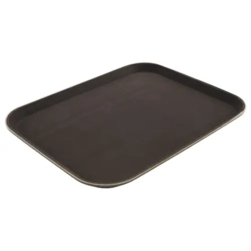 Plateau de service rectangulaire - 45 x 35 cm - Marron 