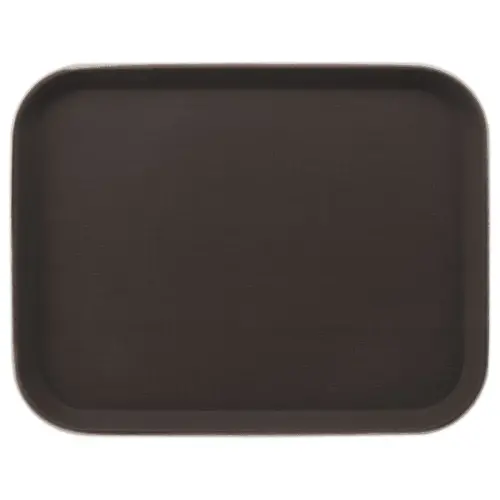 Plateau de service rectangulaire - 45 x 35 cm - Marron 
