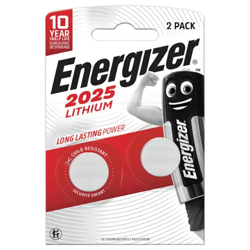 2 Piles lithium - CR2025 (3V) - ENERGIZER 