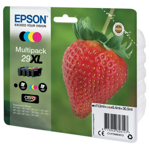 4 Cartouches - Compatibles imprimante T299640 - 4 couleurs - EPSON