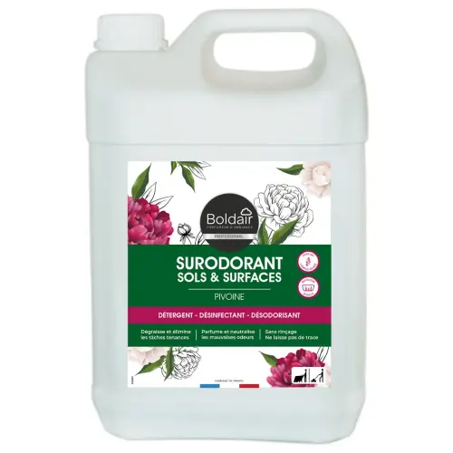 Nettoyant d&eacute;sinfectant - 5L - Parfum Fruits Rouges - BOLDAIR 