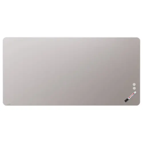 Tableau en Verre Mat Magn&eacute;tique 100x200 + Kit - Gris- LEGAMASTER 