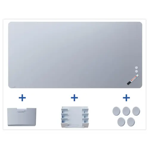 Tableau en Verre Mat Magn&eacute;tique 100x200cm + Kit - LEGAMASTER 