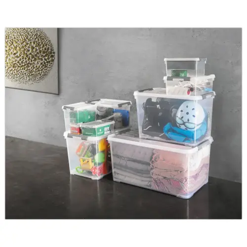 Boîte Transparente - Handy Plus 35L avec Clips - CURVER