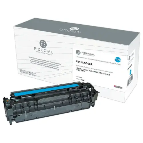 Toner remanufacturé éq. HP CE411A - Cyan